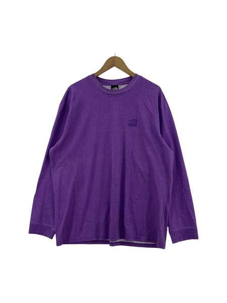 Supreme THE NORTH FACE Pigment Print L/S Tee 長袖カットソー 紫 L