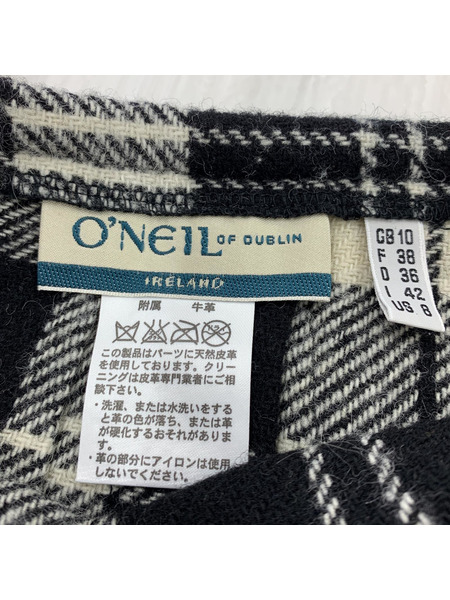 O'NEIL of DUBLIN キルトスカート 白黒