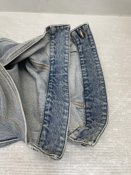 BALENCIAGA 23SS Cropped Denim Jacket オーバーサイズカットオフデニムJKT 1