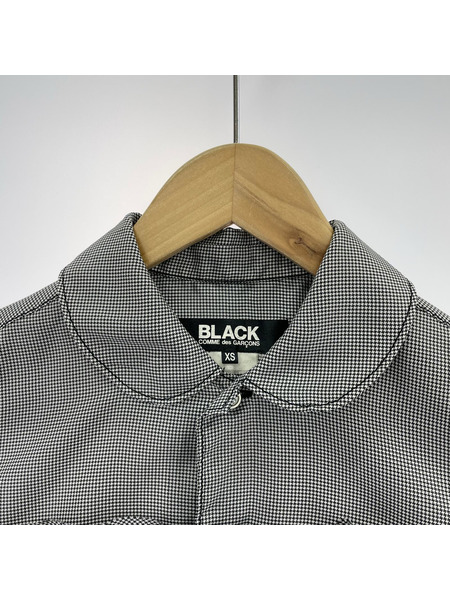 BLACK COMME des GARCONS 長袖シャツ フリル ギンガム