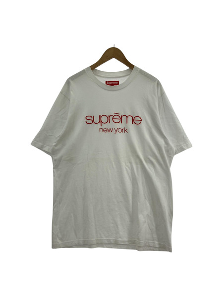 Supreme 24SS Classic Logo S/S Top M 白