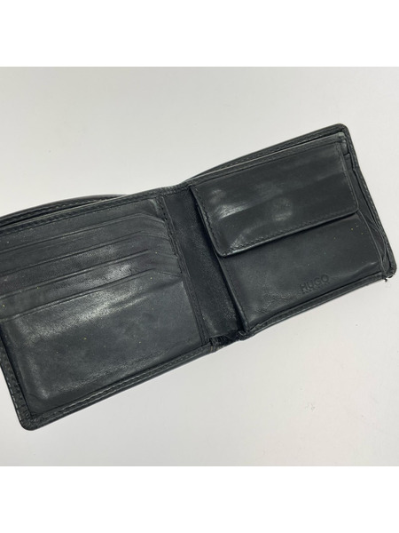 HUGO BOSS コンパクトウォレット 黒/レザー