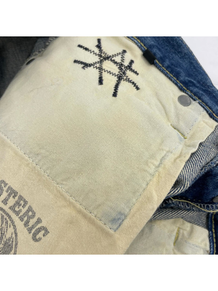 HYSTERIC GLAMOUR デニム・ジーンズ ストレートデニムパンツ スタッツ