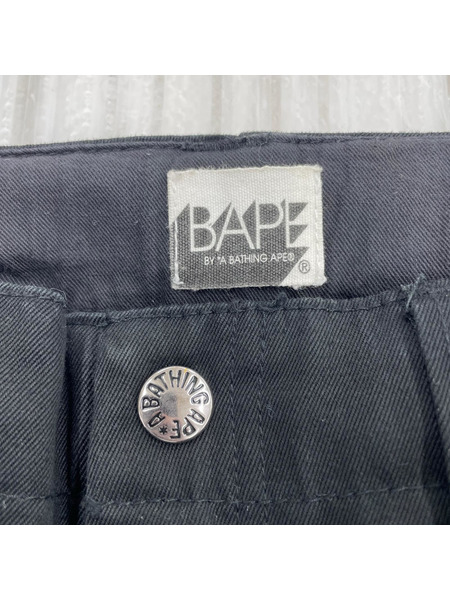 A BATHING APE パンツ マイロプリントパンツ 黒 W36