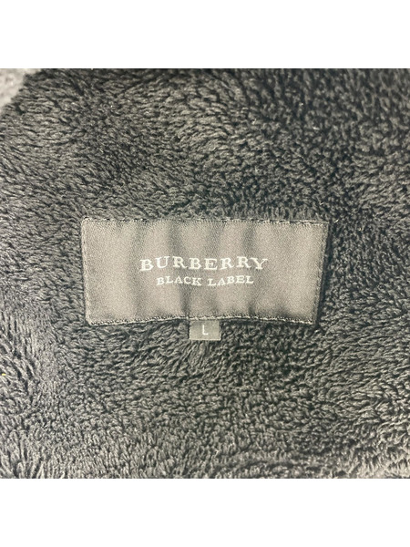 BURBERRY BLACK LABEL ジャケット ボアムートンジャケット L ブラック