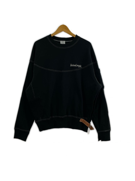 SUNSEA スウェットシャツ TECHNOLOWGIA SWEATSHIRT/2/ブラック/SUNSEA3108