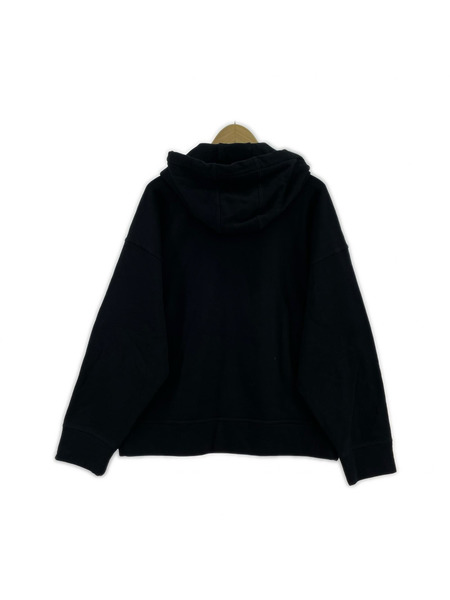 JIL SANDER+ コットン ワイドショート POパーカ- S 黒 JPUQ707526MQ24860801