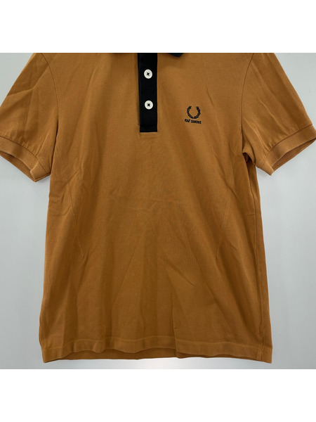 RAF SIMONS ポロシャツ × FRED PERRY 茶色 (36)