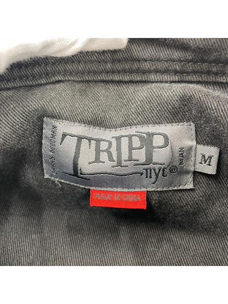 TRIPP nyc ブラックデニム ライダースジャケット M 黒