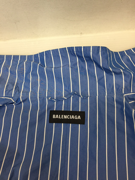 BALENCIAGA TRACKSUIT POPLIN SHIRT JACKET 44 ブルー