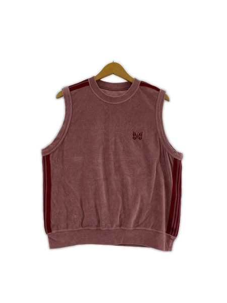 Needles タンクトップ SLEEVELESS TRACK CREW NECK SHIRT