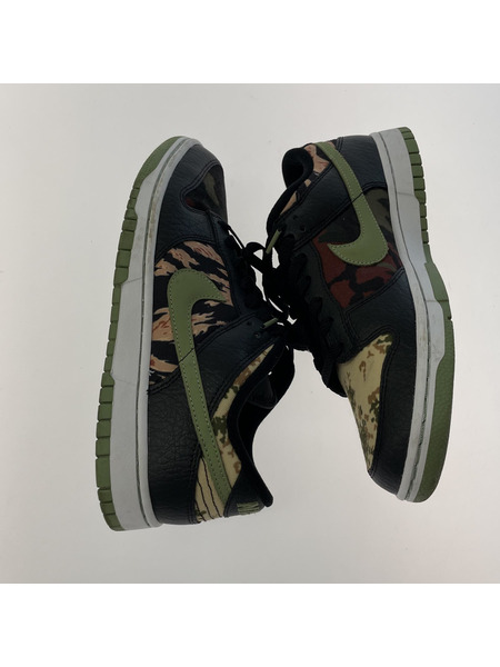 NIKE DUNK LOW SE BLACK MULTI CAMO (26.0)