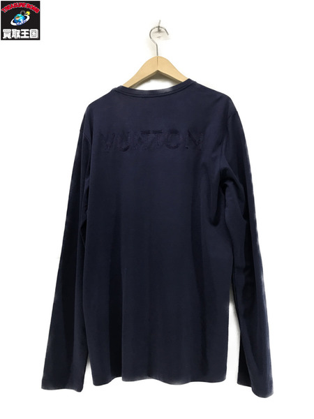 LV L/S ポケットカットソー 紺 (XL)