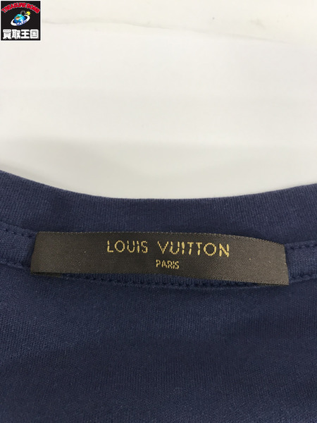 LV L/S ポケットカットソー 紺 (XL)