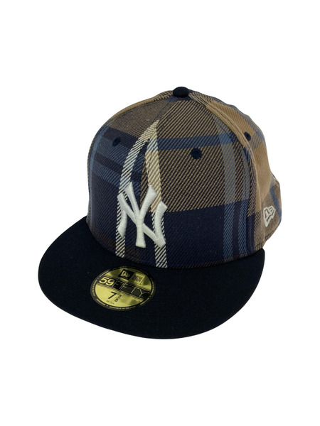 NEW ERA ニューヨークヤンキース ベースボールキャップ チェック柄