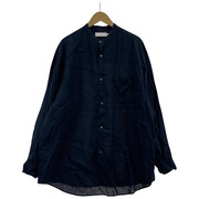 Graphpaper/ Linen L/S Oversized Band Collar Shirt/F