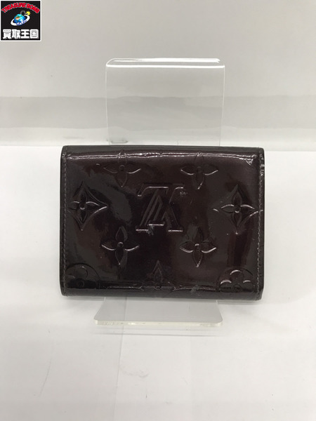 LV 小銭入れ・コインケース アンヴェロップカルトドゥヴィジット ヴェルニ 紫