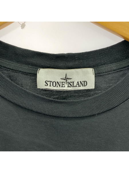 STONE ISLAND 半袖Tシャツ・カットソー 胸ロゴ Tee チャコールグレー Ｌ