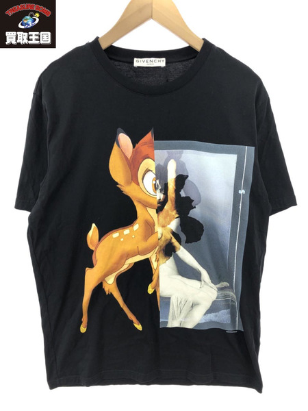 GIVENCHY ディズニー バンビTシャツ 黒｜商品番号：2100193992361