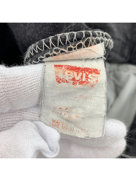 90s Levi's USA製 501-0660 サルファブラック 後染メ ブラックデニムパンツ W36