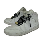 NIKE スニーカー Air Jordan 1 Mid Triple White (27.0)