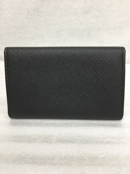 PRADA　キーケース・キーリング イタリア製　サフィアーノ4連キーケース　黒