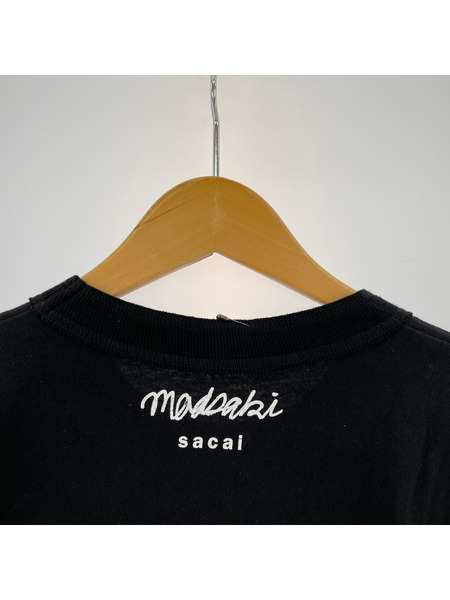 Sacai 22SS MADSAKI Print T-Shirt 22-0408S 黒 (4)