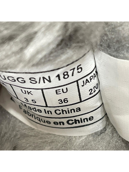 ブーツ ファー ムートン グレー 22.0㎝