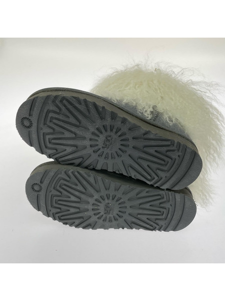 ブーツ ファー ムートン グレー 22.0㎝