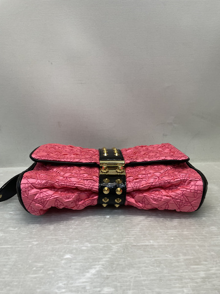 LOUIS VUITTON モノグラム コケットポシェット スタッズ クラッチバッグ ピンク[値下]