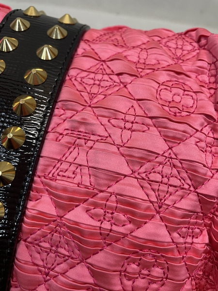 LOUIS VUITTON モノグラム コケットポシェット スタッズ クラッチバッグ ピンク[値下]