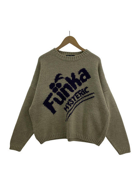 HYSTERIC GLAMOUR FUNKA編込セーター/GRY