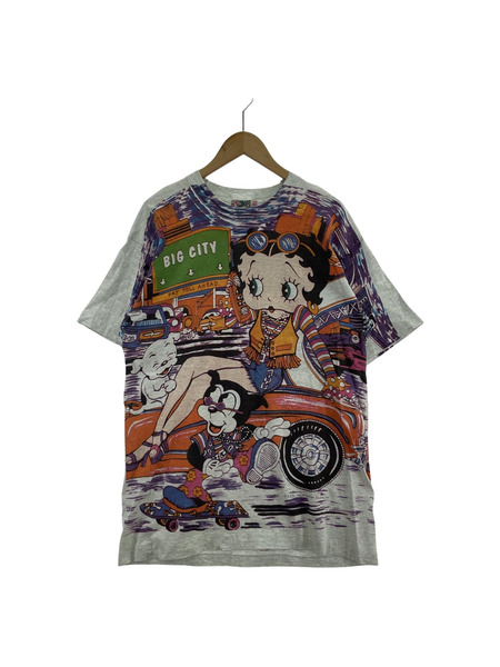 BETTY BOOP フルーツタグ 90s Tシャツ(L)