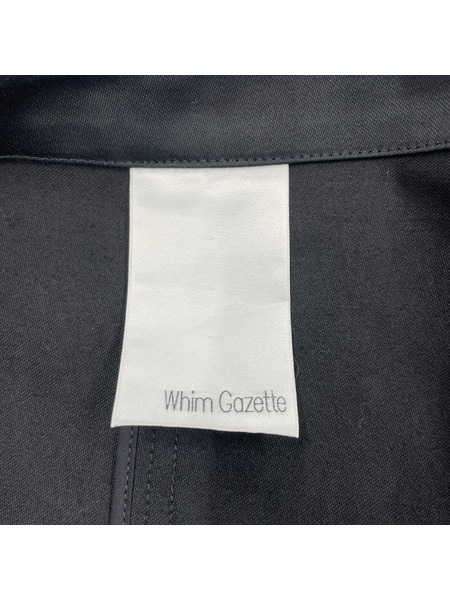 Whim Gazette ノースリーブワンピース コットンツイルワンピース 黒[値下]