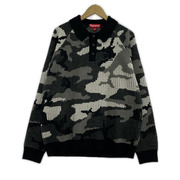 Supreme ニット・セーター Small Box Polo Sweater Snow Camo
