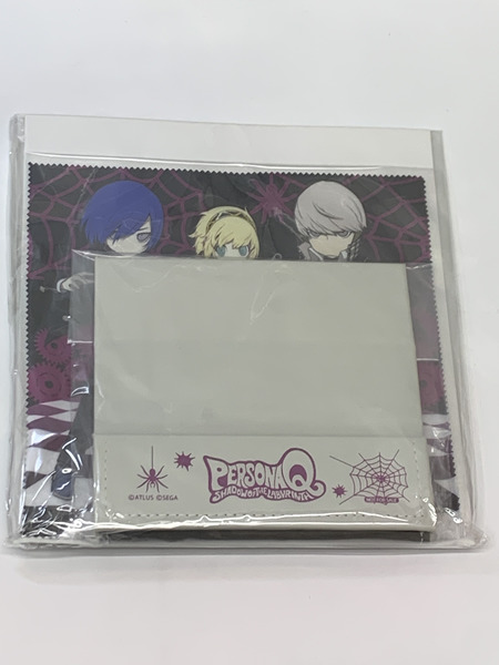 ペルソナQ アニメイト限定セット (特典のみ)  未開封 ペルソナQ シャドウ オブ ザ ラビリンス メガネケース クロス アクリルチャーム4種セット
