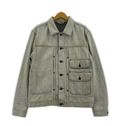 DIESEL デニムジャケット ダメージ加工 白（M）
