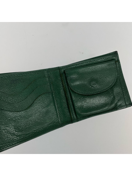 IL BISONTE コンパクトウォレット 二ツ折リ財布 グリーン