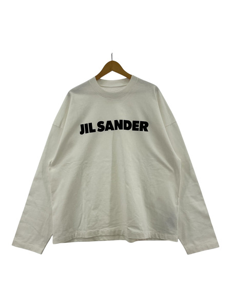 JIL SANDER L/SロゴプリントTシャツ L ホワイト