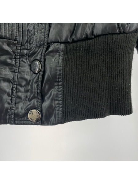 ジャケット ロングリブナイロンジャケット S BLK