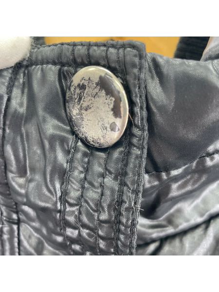 ジャケット ロングリブナイロンジャケット S BLK