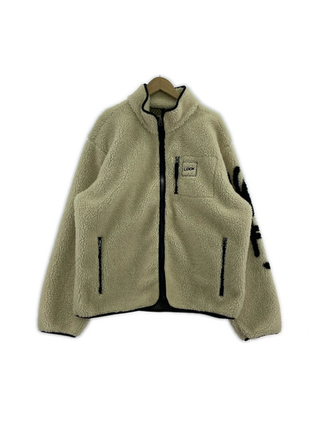LQQK STUDIO KOKOPELLI FLEECE フリースジャケット L アイボリー