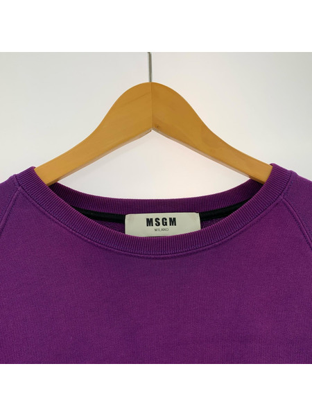 MSGM ロゴスウェット パープル
