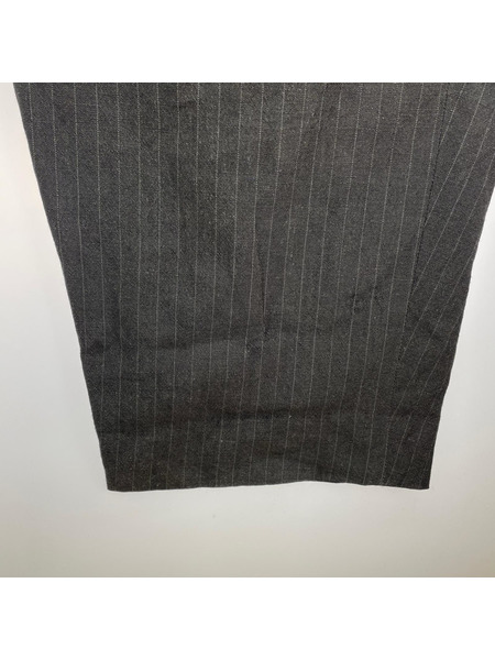 lea boberg ウールリネン ストライプセットアップ 3 グレー