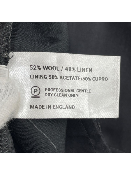 lea boberg ウールリネン ストライプセットアップ 3 グレー