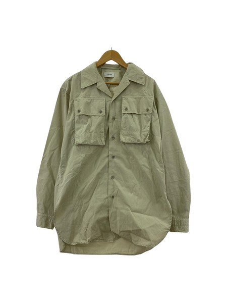 LEMAIRE 22SS MILITARY SHIRT ミリタリーシャツ 46 アイボリー