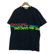 COMME des GARCONS プリントSSTEE XXL ブラック