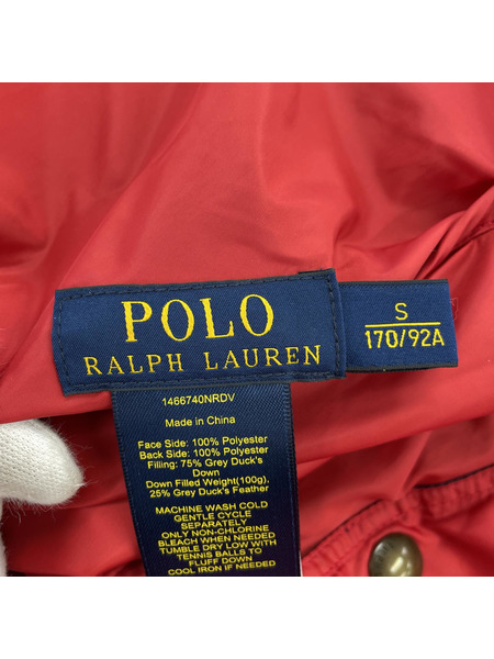 POLO RALPH LAUREN ダウンベスト リバーシブル ダウンベスト 紺 (S)