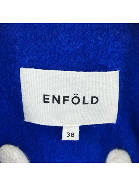 ENFOLD 19AW ケープコート 青