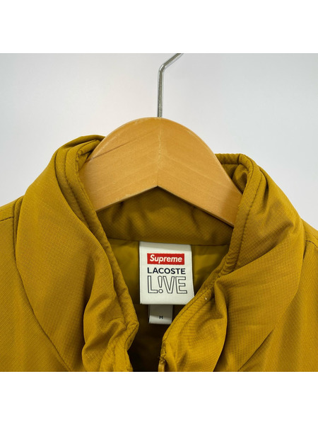Supreme ジャケット ×LACOSTE ハーフジッププルオーバー M YLW[値下]